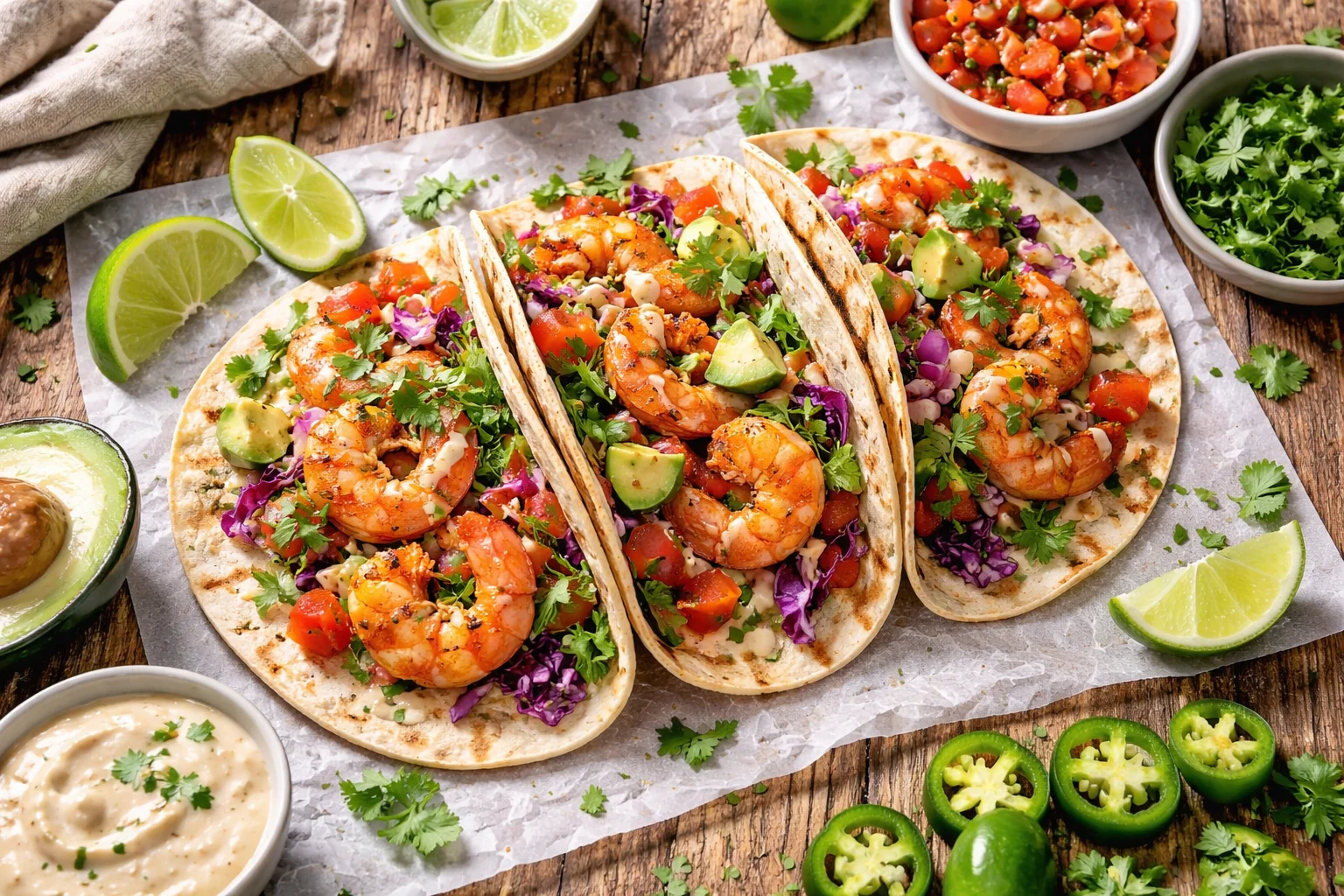 Irresistible Spicy Shrimp Tacos Recipe with Fresh Cilantro Slaw
