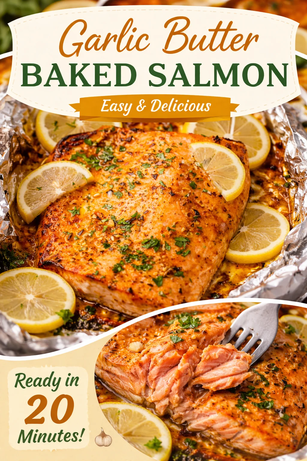 Quick and Easy Garlic Butter Baked Salmon Ready in 20 Minutes