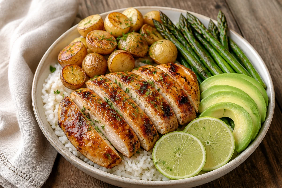 Citrusy Honey Lime Chicken Power Bowl