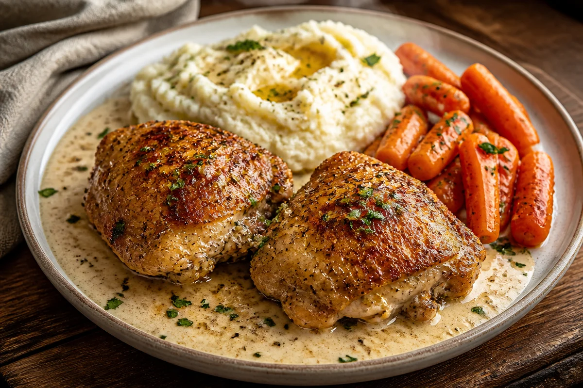 Creamy Garlic Chicken Platter