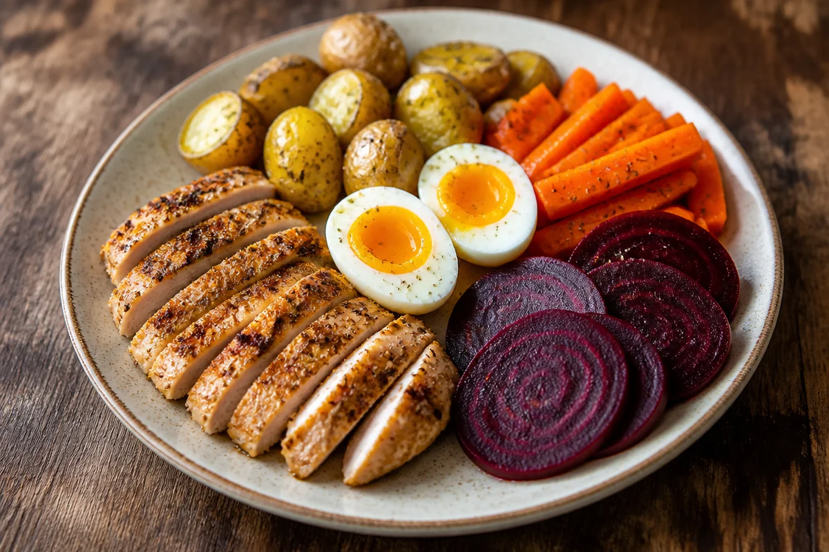 Crispy Chicken Veggie Plate