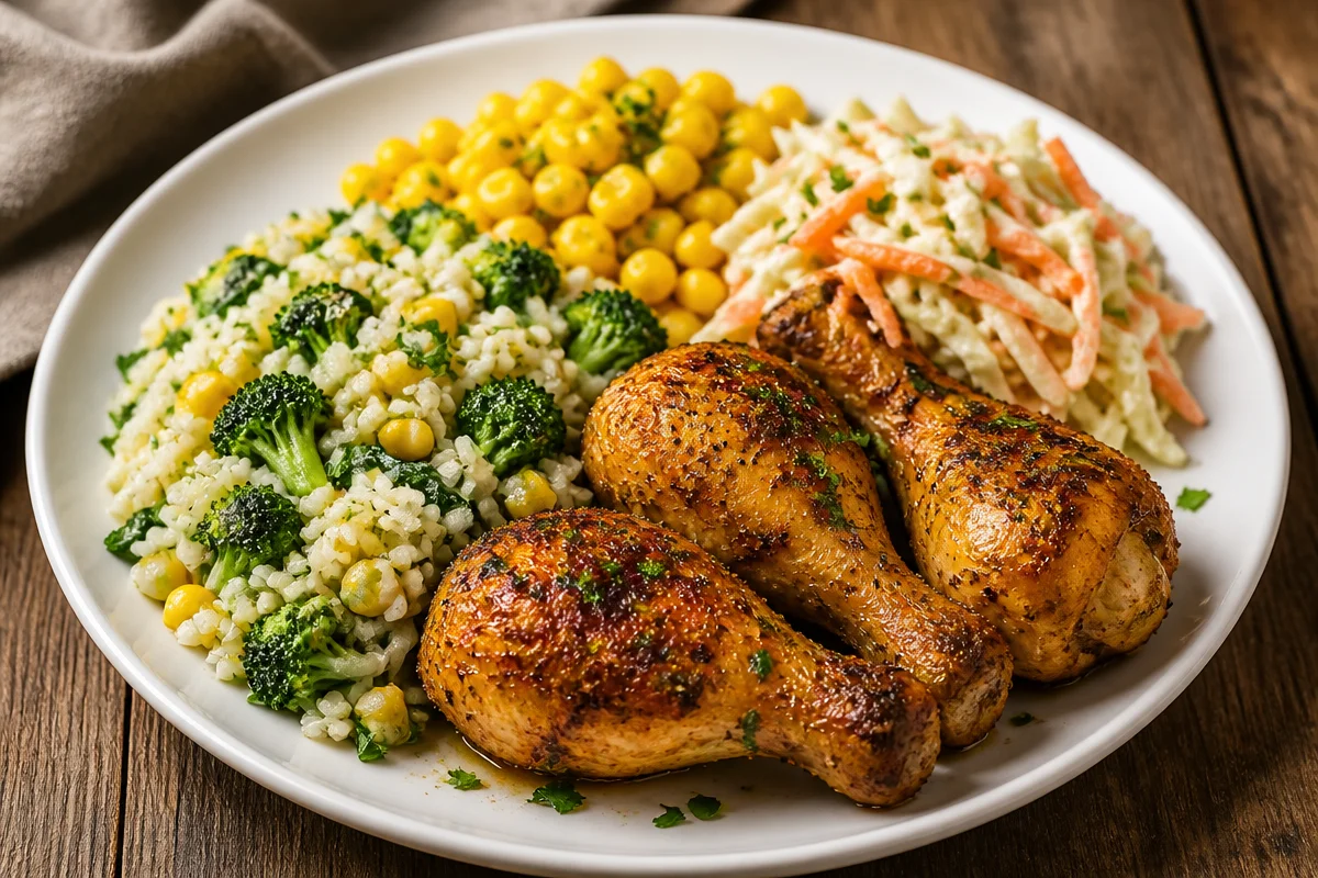 Crispy Garlic Herb Chicken Plate