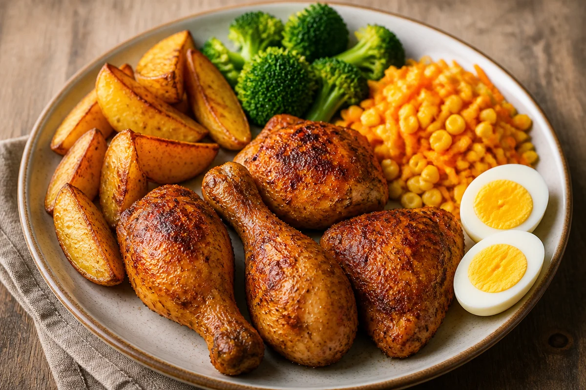 Crispy Roast Chicken Power Plate