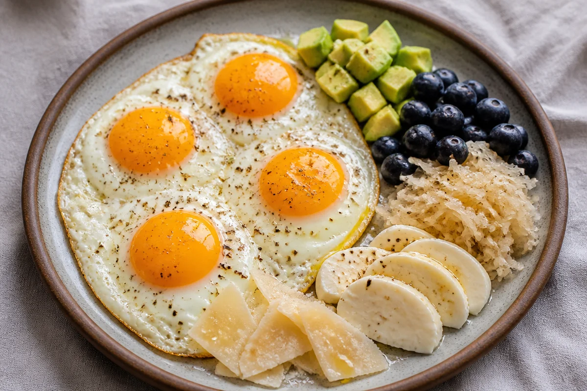 Golden Eggs With Avocado Power Plate