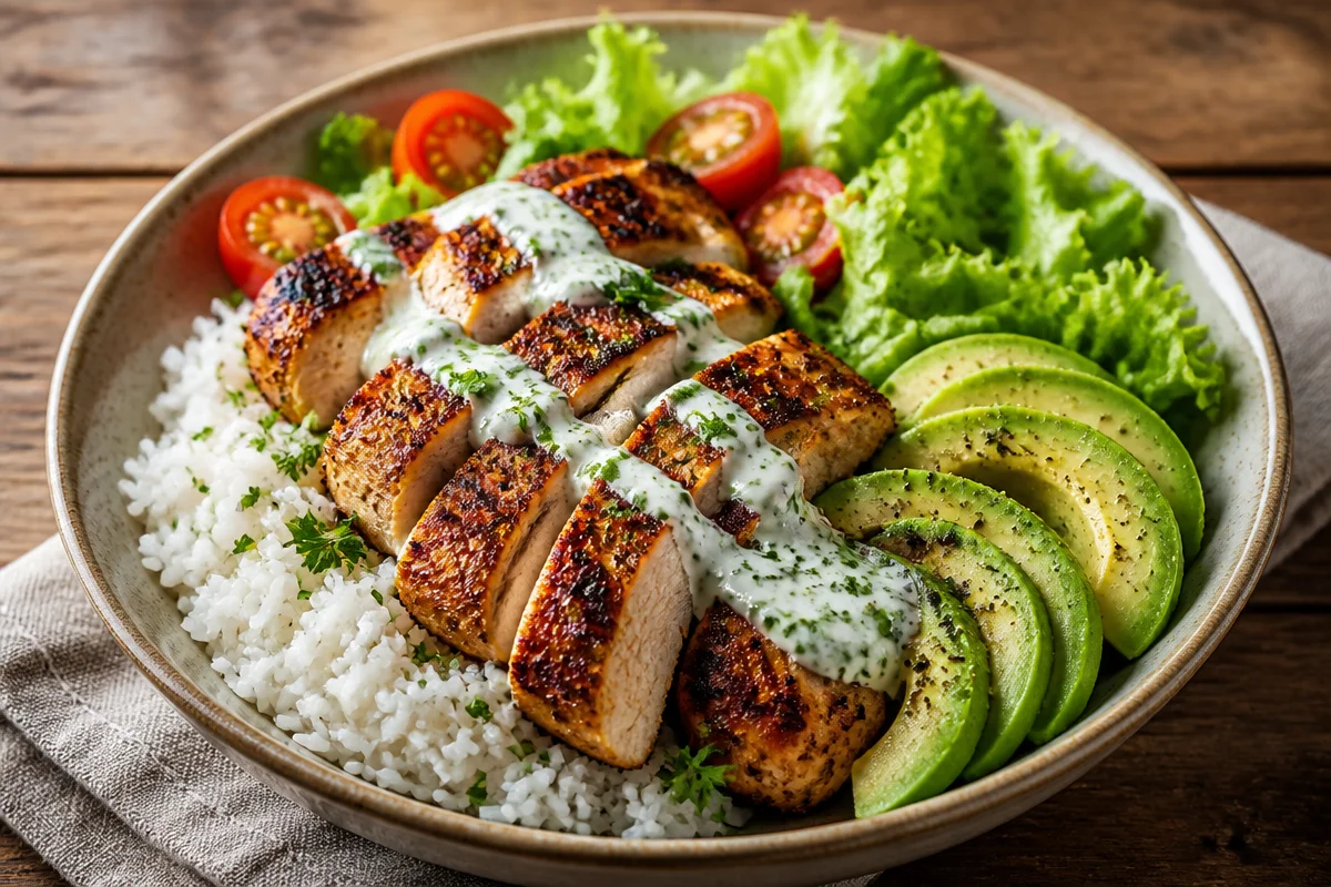 Herb-Grilled Chicken Rice Bowl
