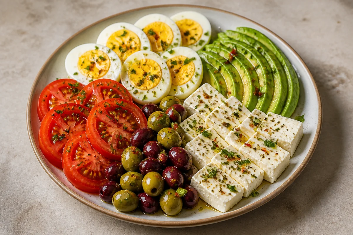 Herbed Mediterranean Protein Plate