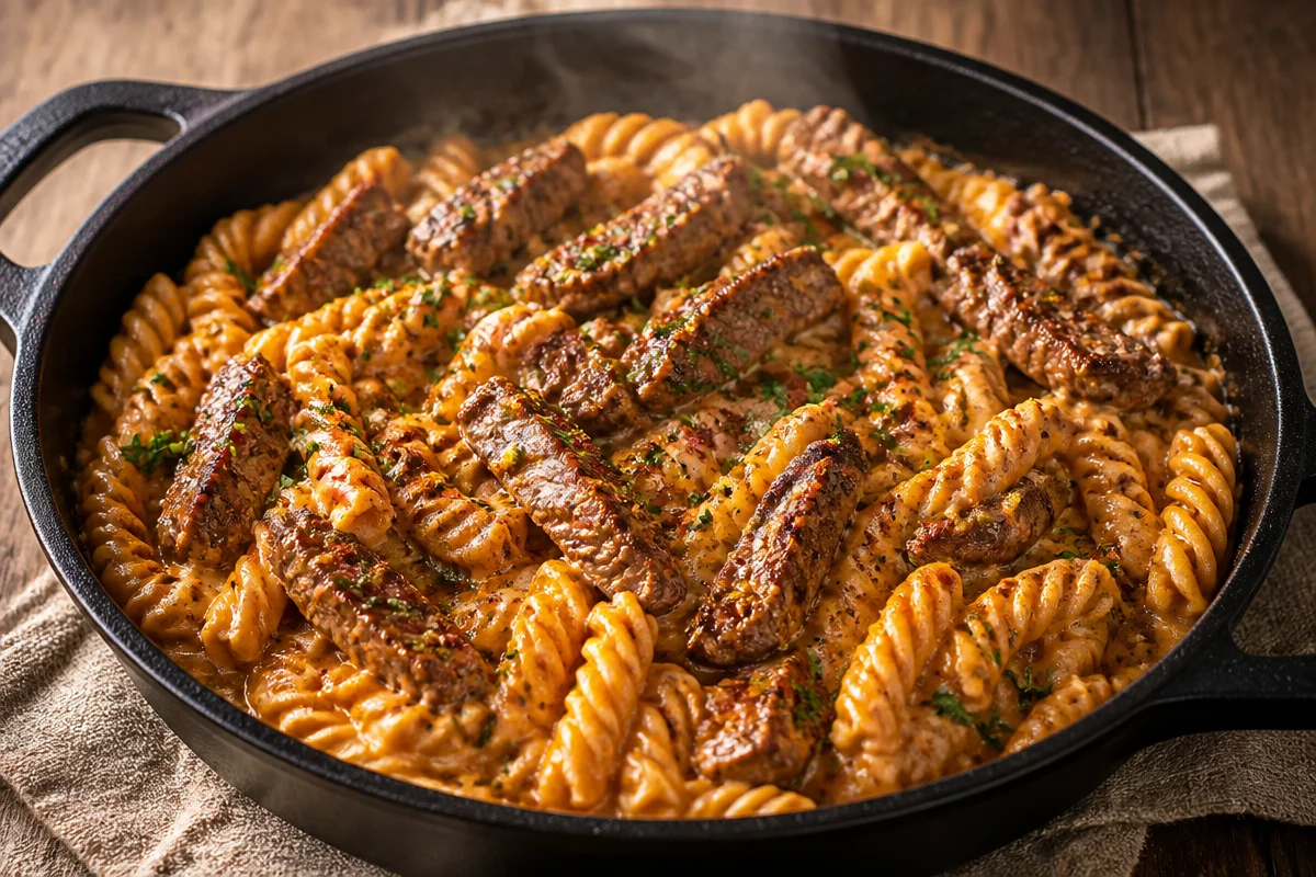 One-Pan Cajun Steak Pasta