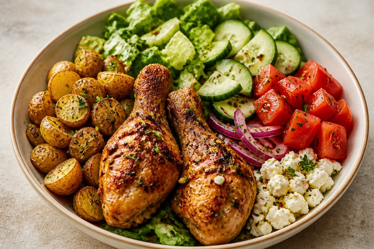One-Pan Mediterranean Chicken Bowl