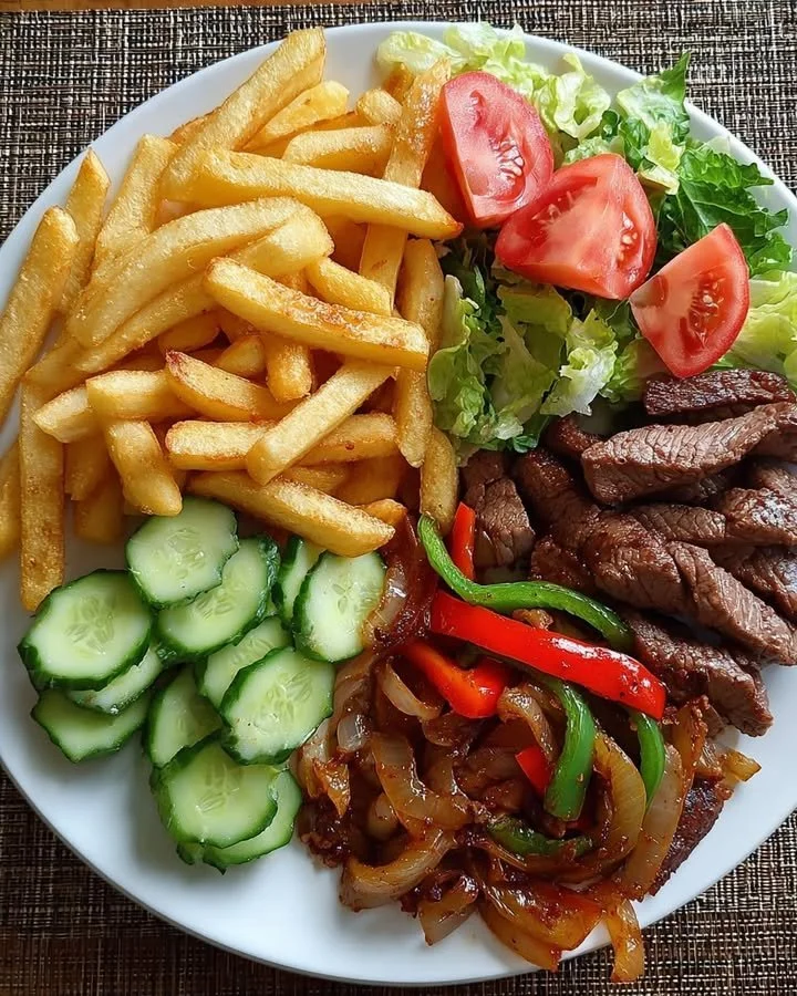 Crispy Steak Fajita Fries Plate