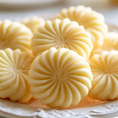 Tray of buttery spritz cookies, a traditional German treat, ready to enjoy.