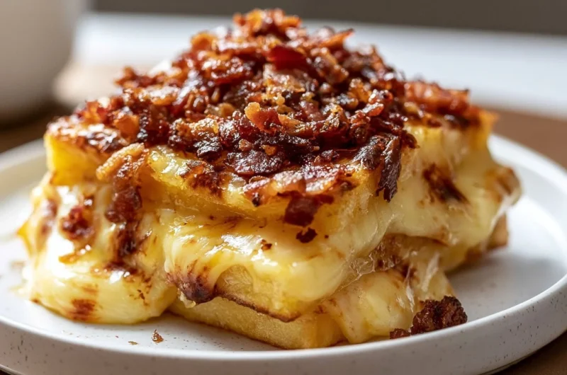 Cozy Tartiflette Bake featuring Reblochon cheese and potatoes