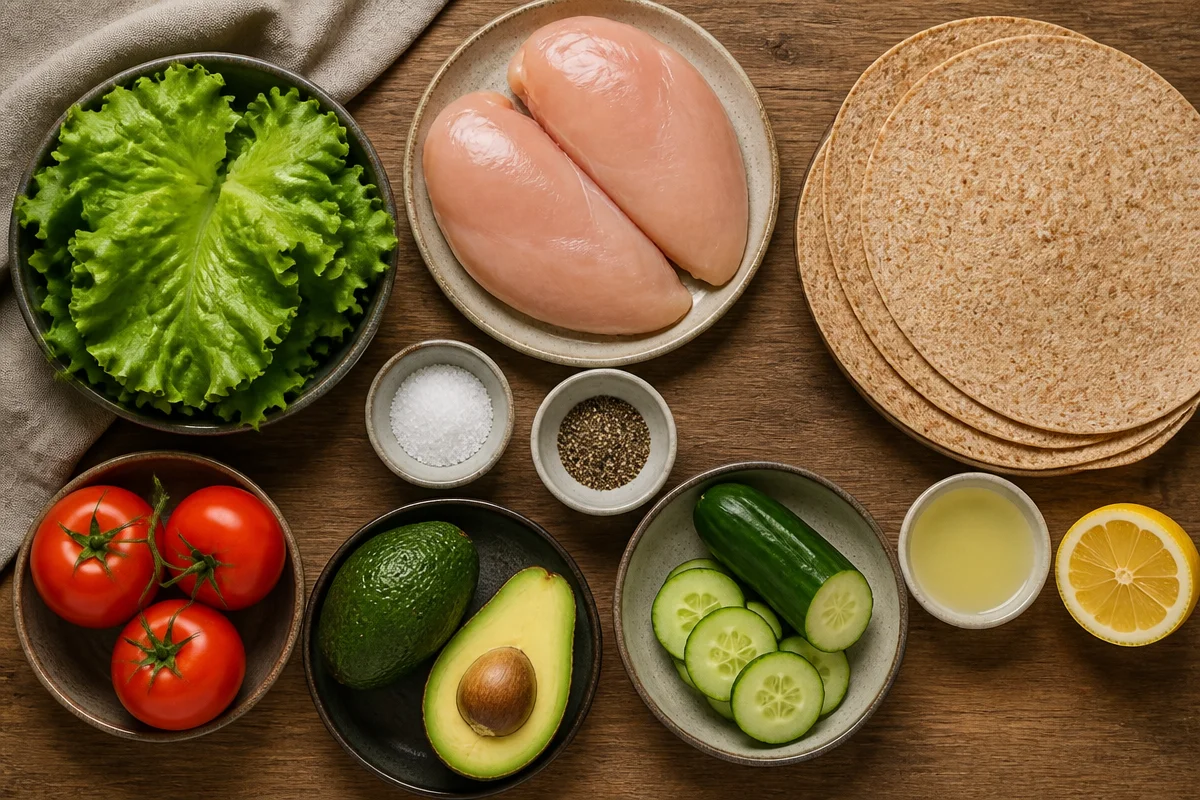 Creamy Chicken Avocado Wraps