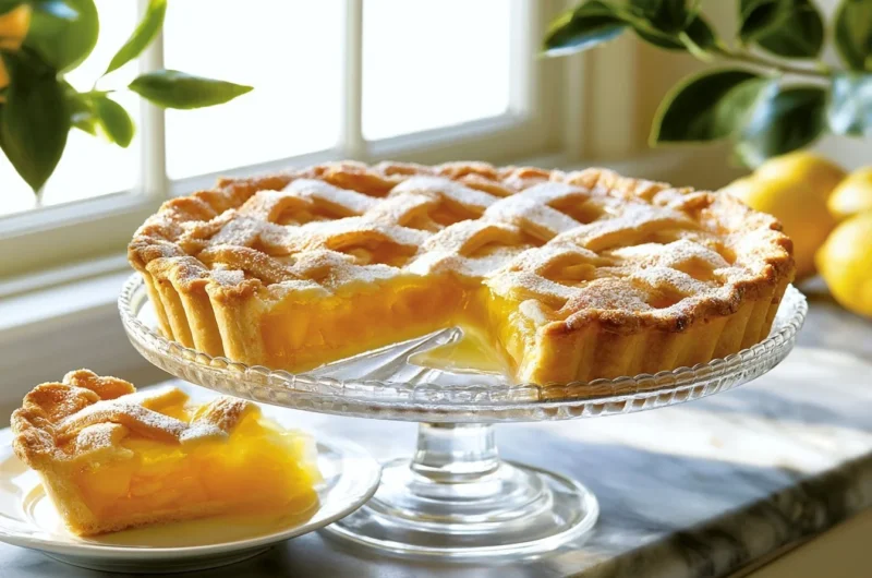 Crispy Rhenish Apple Cake topped with fresh apples and sugar crust