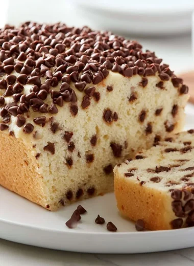 Decadent Ottilienkuchen chocolate sprinkle cake decorated with colorful sprinkles