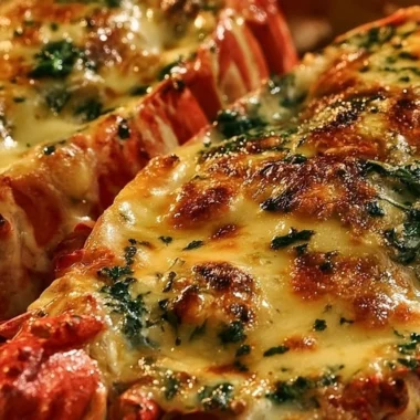 One-Pan Lobster Thermidor Bake with creamy sauce and fresh herbs