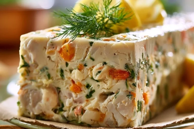 Delicious Terrine de Poisson served elegantly on a plate