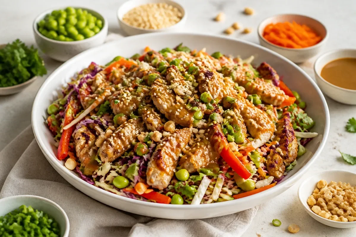 Asian Chicken Crunch Salad for Cozy Weeknights