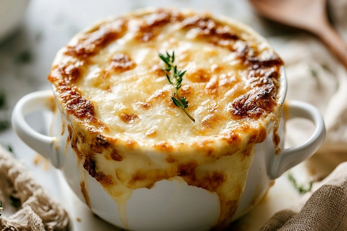 Cozy Onion Soup With Croutons