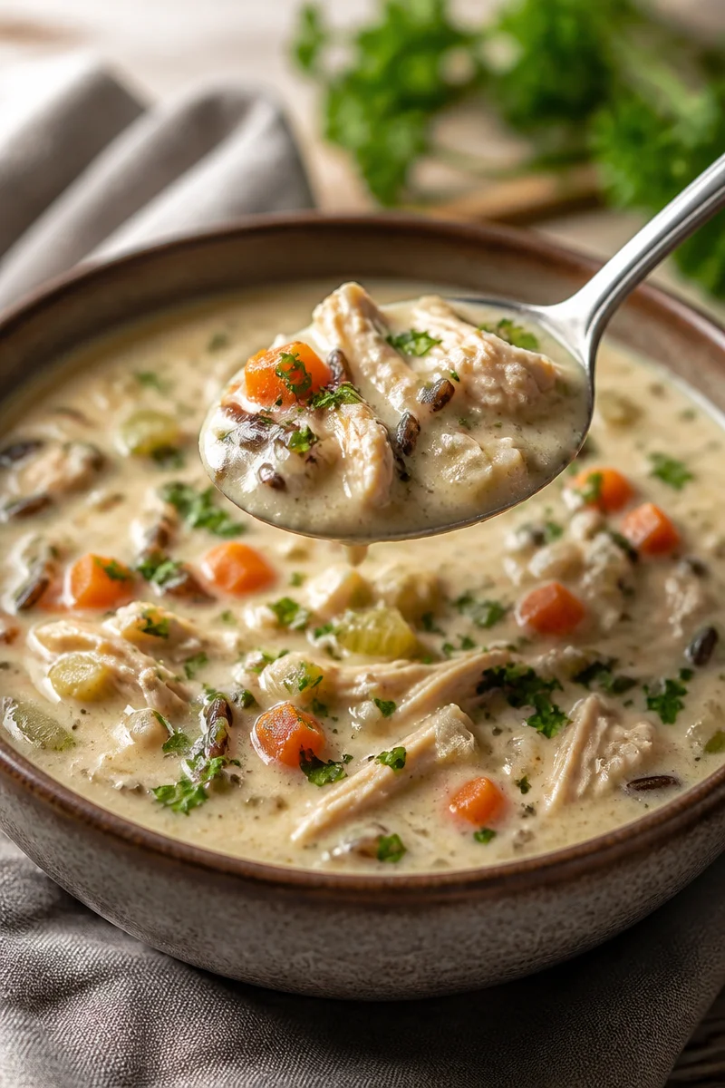 Creamy Chicken and Wild Rice Soup