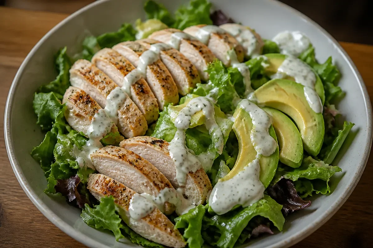 Creamy Healthy Ranch Chicken Salad